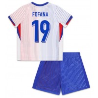 Camisa de time de futebol França Youssouf Fofana #19 Replicas 2º Equipamento Infantil Europeu 2024 Manga Curta (+ Calças curtas)